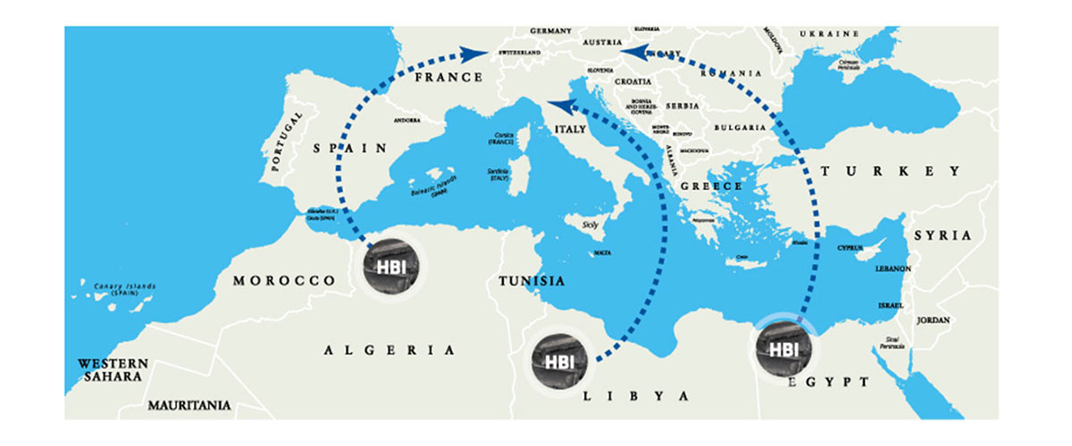 trade routes map