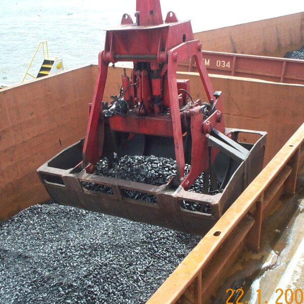 Barge unloading HBI